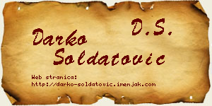 Darko Soldatović vizit kartica